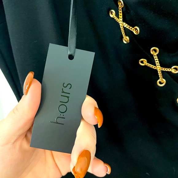 Brand new black one shoulder chain mini dress - Picture 3 of 3